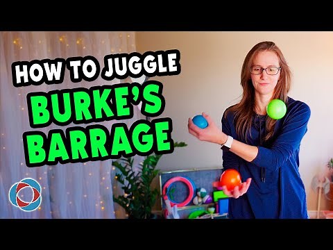 Learn to juggle BURKE'S BARRAGE - Intermediate Juggling Tutorial