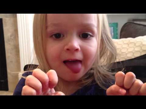 Chloe makes funny faces