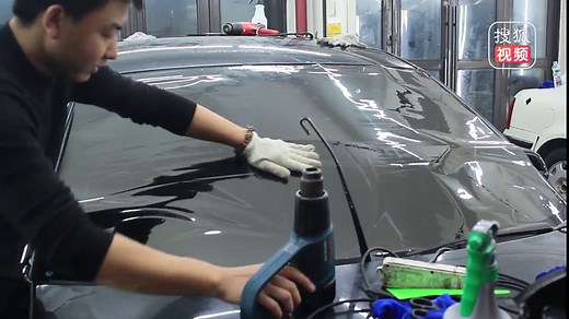 汽车贴膜 前档烤膜初学者教程