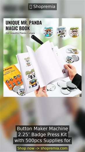 You NEED this Button Maker Machine 2.25″ Badge Press Kit with 500pcs Supplies for DIY Pins 😍 | Shopr