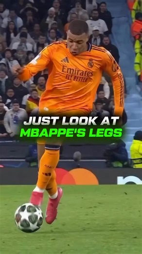 INSTINCT FOOTY | Football Trainer on Instagram: "Just look at MBAPPE’s LEGS. This is his SPRINTING and RUNNING FORM😳💨 #mbappe #speed #footballer #soccer"