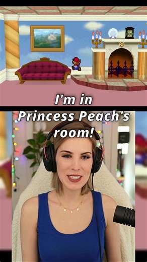Exploring Princess Peach's Room in Paper Mario 64