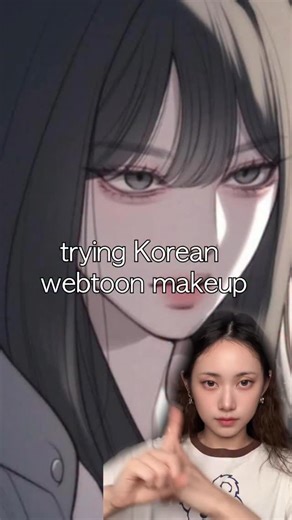 lilac_836 | Trying korean webtoon makeup | Instagram