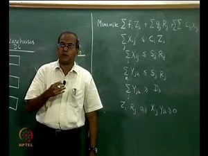 Mod-08 Lec-33 Location allocation problems in supply chain. Layout