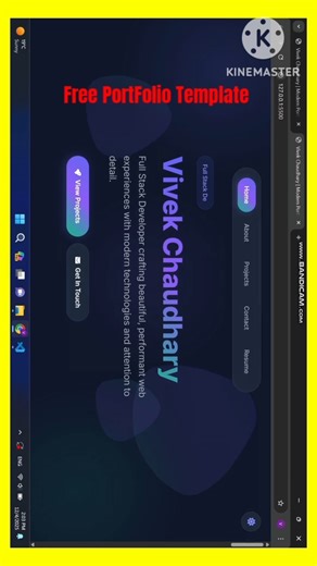 Can a Free Portfolio Template REALLY Get You Hired? #shorts #portfolio #webdesign