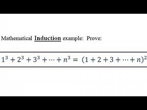 Mathematical Induction: sum of integer cubes