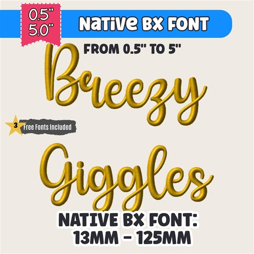 Thick Script Embroidery Font Download Bx Font Embroidery Font Machine Embroidery Design Alphabet Instant Download Monogram PES DST Cursive - Etsy