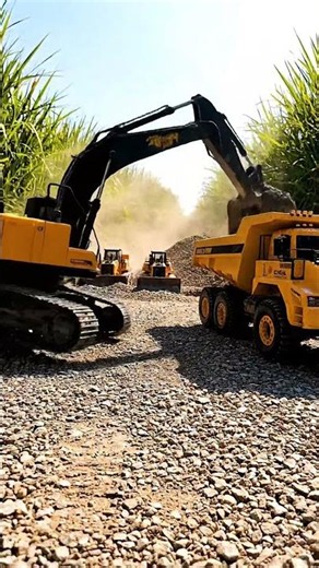 Mini Excavator & Dump Truck Action! 🚧 RC Construction Site Fun