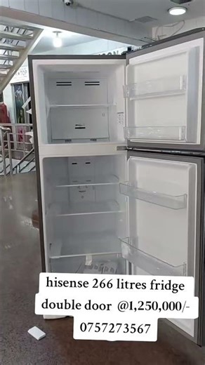 hisense 266 litres fridge double door