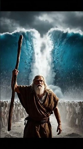 Moses Parting the Red Sea: The Miracle of Deliverance #faith #angel #spirituality #biblestories