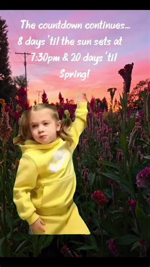 Daylight Savings graces us in 8 days giving us more light into the evening & 20 days 'til Spring 🌷🪻🌸💐🎉 #Meme #MemeCut #CapCut #fyp #spring