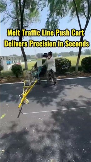 This melt line push cart marks perfect road centerlines in no time—no more project delays! 💪