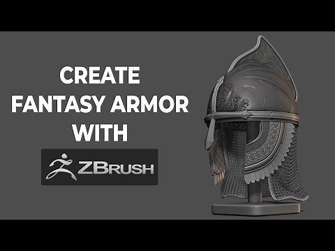 Creating Fantasy Armor with ZBrush - Bas Relief, Dynamics, New Scribe Brush & More in Action!