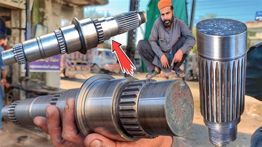 8.8K views · 128 reactions | The broken gear main shaft was joined by threading to make it stronger than before | Inventor TV | Facebook