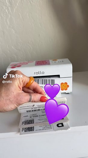 Rollo gets the job done 😤 If you ship a lot, you need the Rollo wireless thermal printer. The top wishlist item when starting a business. The most affordable printer is also an inkless printer. #businesssmusthave #thermalprinter #Inklessprinter #shipping #rollowireless