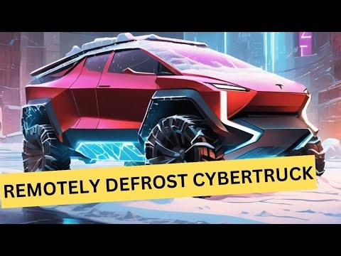 Tesla Shows How To Remotely Defrost The Cybertruck Using The "Defrost Truck" Feature in Tesla App