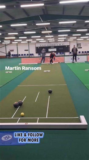 Martin Ransom on target #uppasamlet #bowls #swansea #shortmatbowls #wales | Llansamlet Short Mat Bowls Club