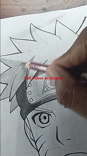how to draw Naruto with pencil
