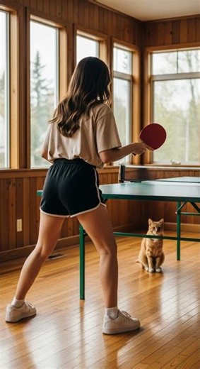 😱👧😼Who Won the Ping Pong Match:The Chill Epic Rally Showdown #pingpong #sports #tabletennis