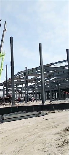 Erection work in progress at Ubzekistan / PEB WORK