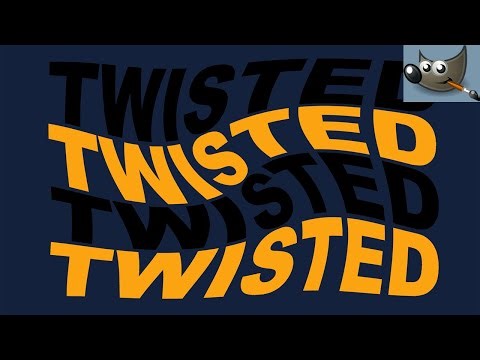 Twisted Text Effect in Gimp