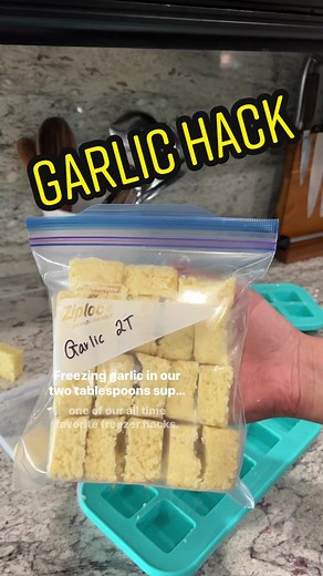 Freezer Tips: Freeze Garlic with Super Cubes for Easy Storage!