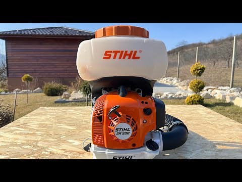 Stihl SR 200 backpack mist blower review.