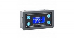 Digital Relay Module Meter DC 6~30V Delay Relay Control Module DC 12V 24V Relay Switch/Dual Display Cycle Timing Circuit Switch