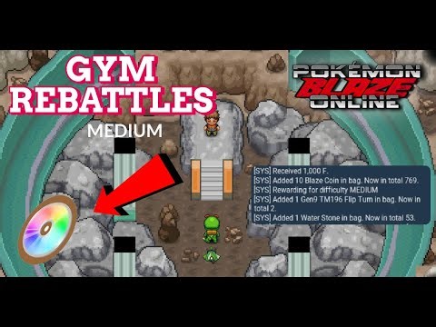 INSANE Blaze Coin Farming + GUARANTEED TMs! 💰 Medium Gym Rebattles | Pokémon Blaze Onlin