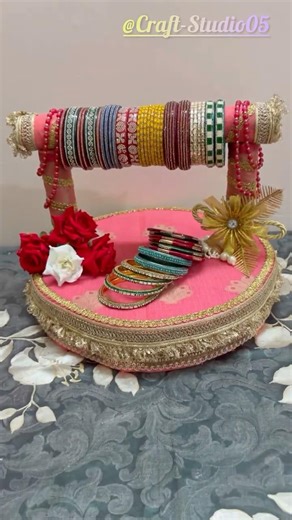 🎁 Bangle Stand Diy..#wedding season #trending #music #youtubeshorts #wedding #Gift #art #craftideas