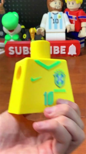 LEGO Neymar Figure (ASMR Build) #3dprinting #satisfying #diy #asmr #fifa #fifaworldcup2026