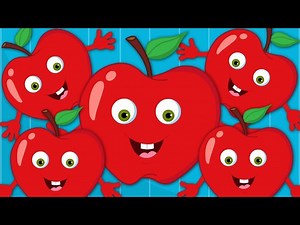 Five Red Apples Jumping On The Bed | Nursery Rhymes For Children by Kids Tv - Videos For Kids