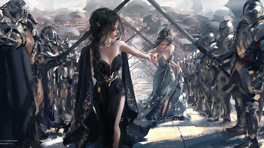 【WLOP绘画过程】远方来客