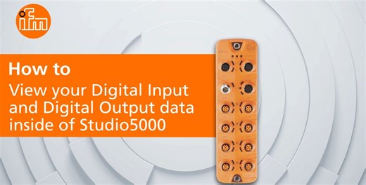 View digital input and digital output data -Studio 5000