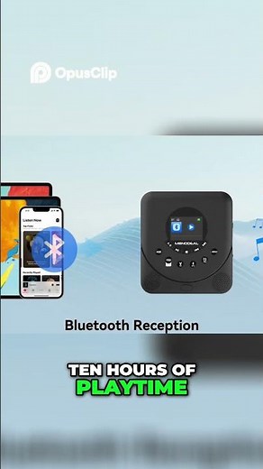 Monodeal CD Player: Dual Stereo, Bluetooth, FM Transmitter!