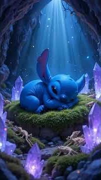 Stitch’s Crystal Cave Lullaby 💙✨ | Sleep Song for Babies & Toddlers