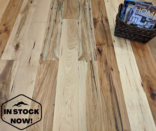 Rustic Hickory Engineered Hardwood Flooring - Live Sawn