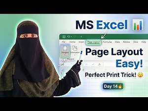 MS Excel Day 14 😲🔥 | Perfect Print Trick! (Page Layout Tab Explained)