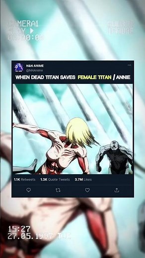 DEAD TITAN SAVES ANNIE 🗿 || AOT