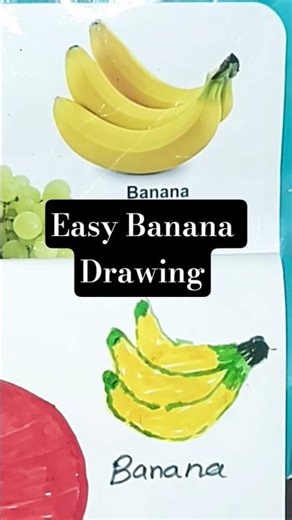 Easy Banana Drawing #drawing #shorts #diy #drawingforbeginners #artshorts #viral #draw