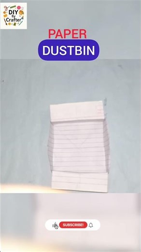 Instant Mini Dustbin #diy #homemadepapercraft #craftideas #paperdustbin #DIYByCrafter