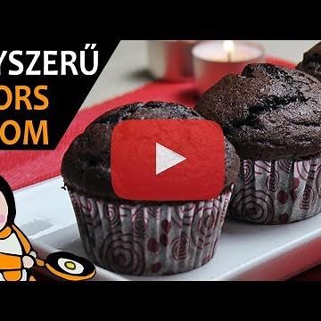 Kakaós Muffin Recept | Csokis Muffin Recept Elkészítése | Karácsonyi Süti Recept- Recept Videók