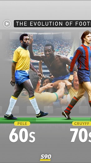 Score 90 on Instagram: "The Evolution of Football ⚽️"