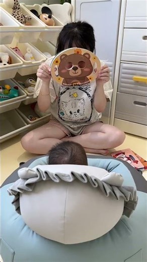 Creative Cutout Mask Book Keeps Babies Engaged with Surprising Face Changes on Every Page #babygear