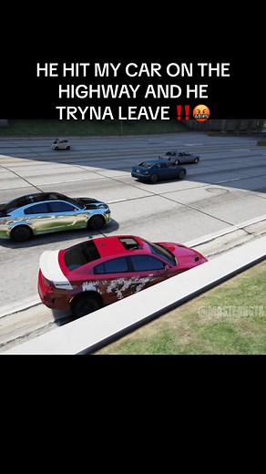 GTA 5 Highway Incident: Car Hit and Run Stunt