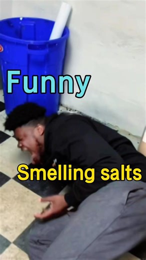 Trying smelling salts for the first time#foryou #funny #smelllikeirishspring #funnyvideo