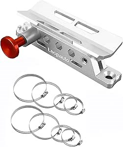 Universal Fire Extinguisher Mount, Aluminum Quick Release Roll Bar Fire Extinguisher Bracket Holder with 8 Clamps Compatible with Jeep Wrangler JK TJ JL JKU Polaris RZR Ranger UTV, Silver