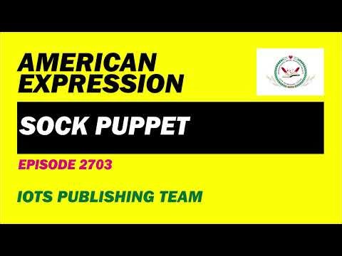 American Expression E2703 Sock puppet