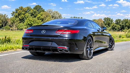Mercedes S63 fast luxury autobahn drive