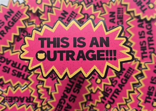 This is an Outrage! - Dungeon Crawler Carl Inspired Sticker - Etsy